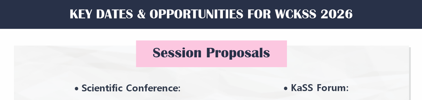 KEY DATES & OPPORTUNITIES FOR WCKSS 2026
