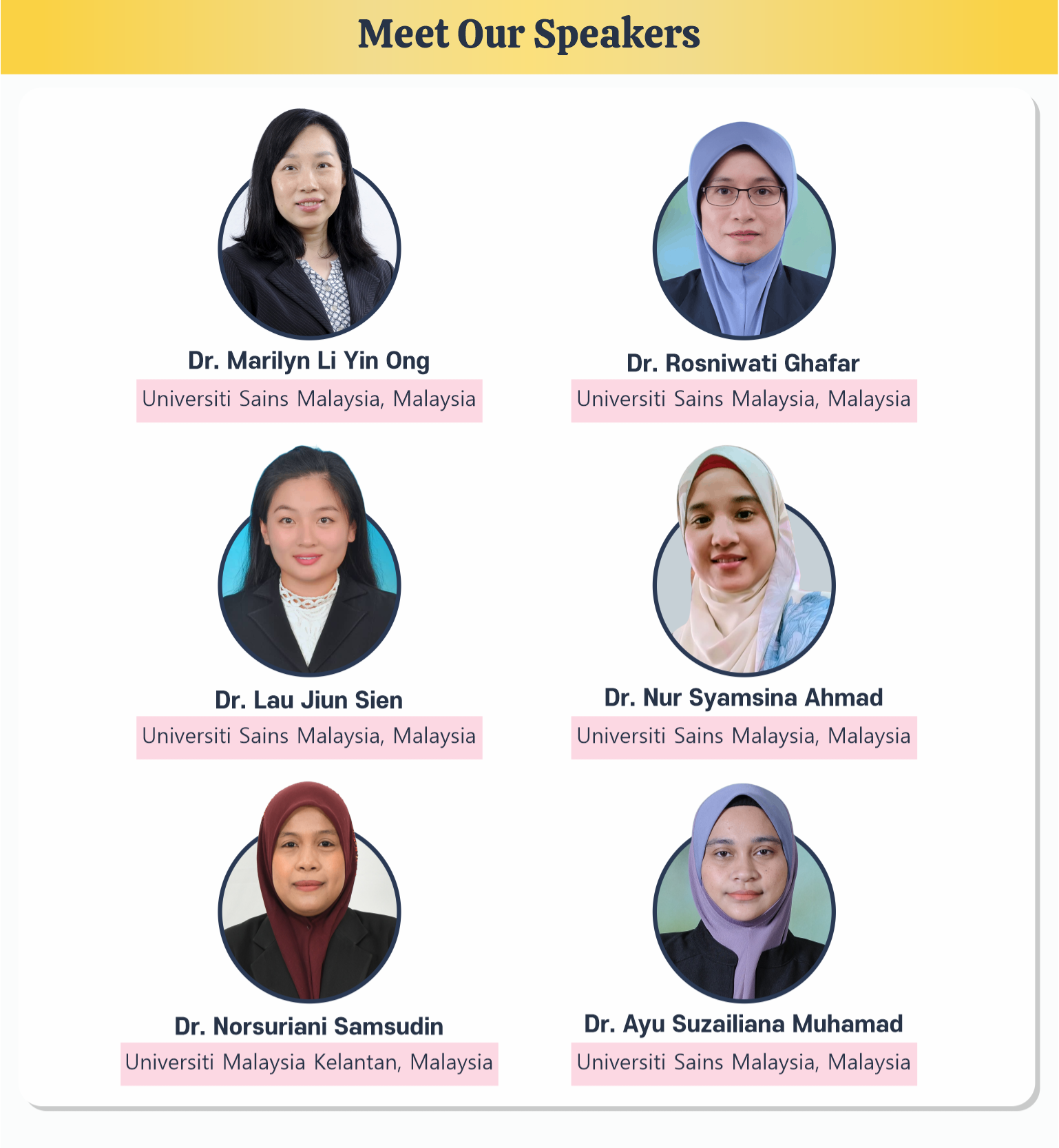 Meet the Speakers